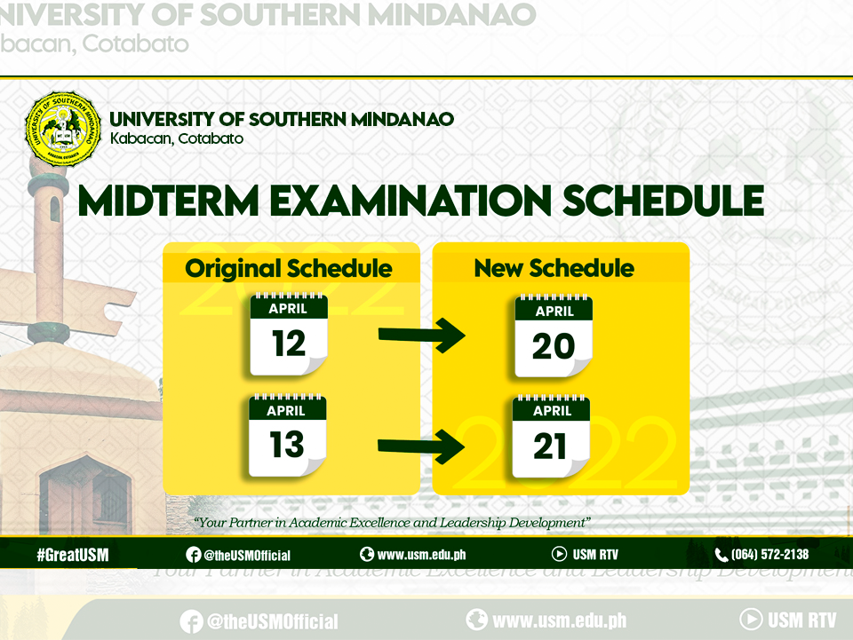 Announcements – Page 7 – University of Southern Mindanao