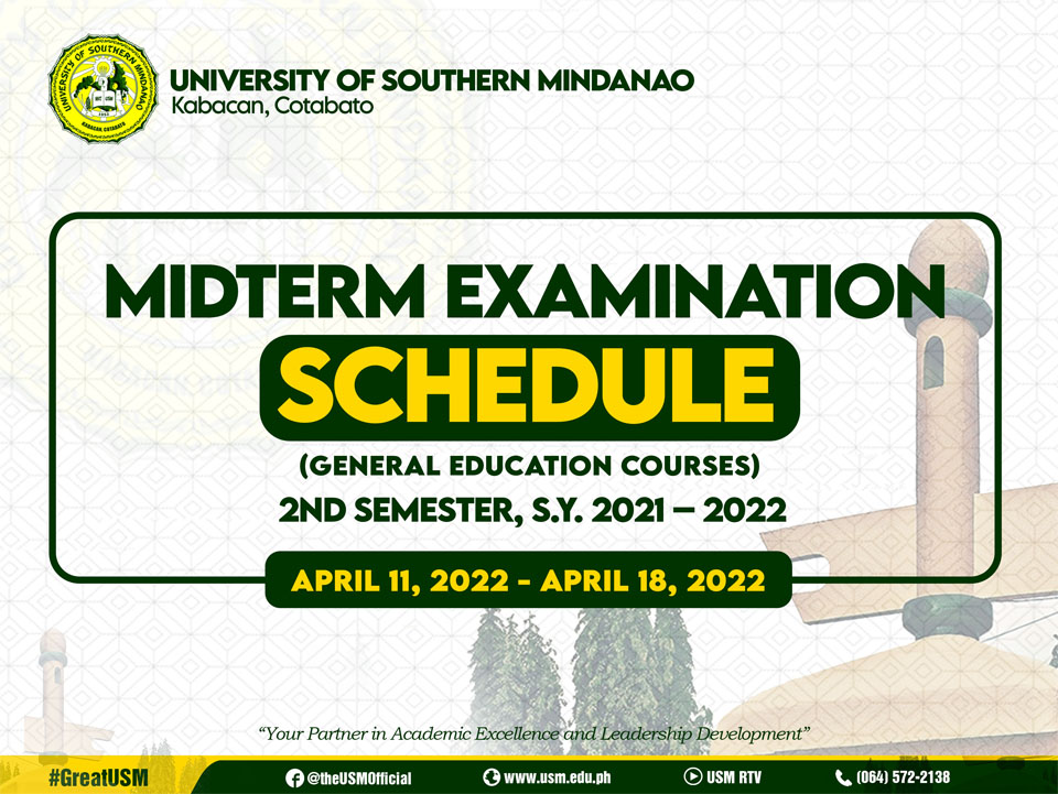 2nd Semester Midterm Examination 2022 (General Education Courses