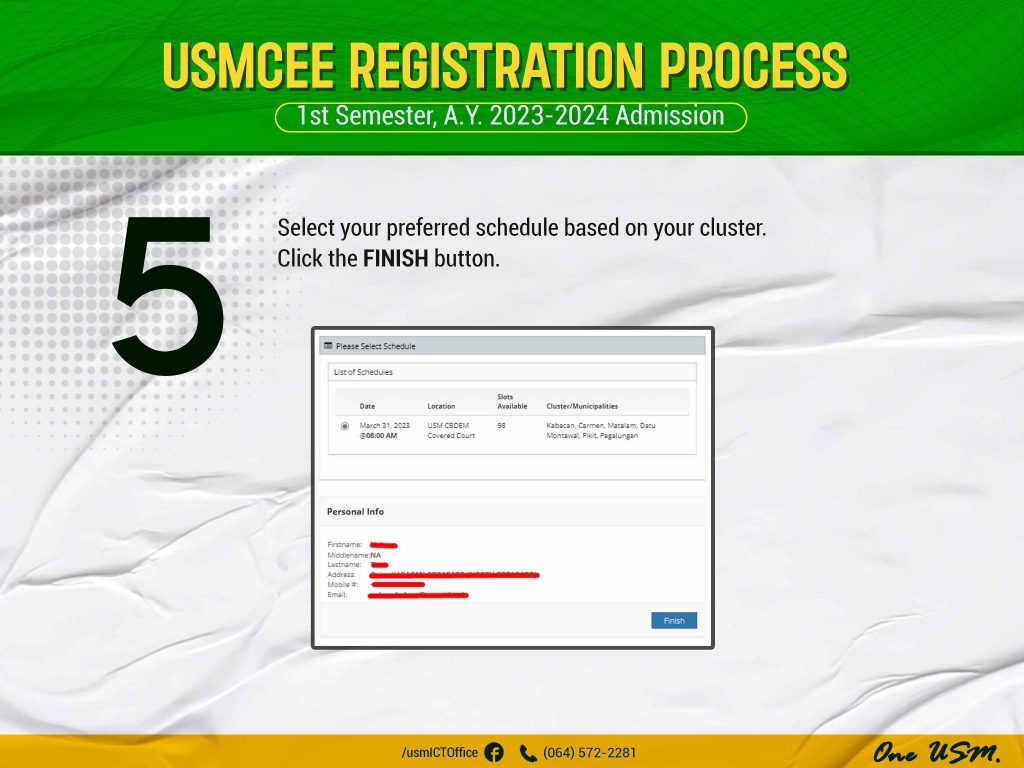 USMCEE Schedule of Examinations