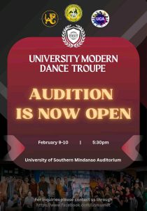 University Modern Dance Troupe Audition @ USM Auditorium