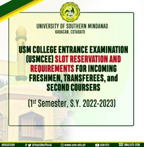 USM College Entrance Exam @ USM Main Campus