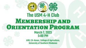 Membership and Orientation Program @ USM Main Campus Kabacan