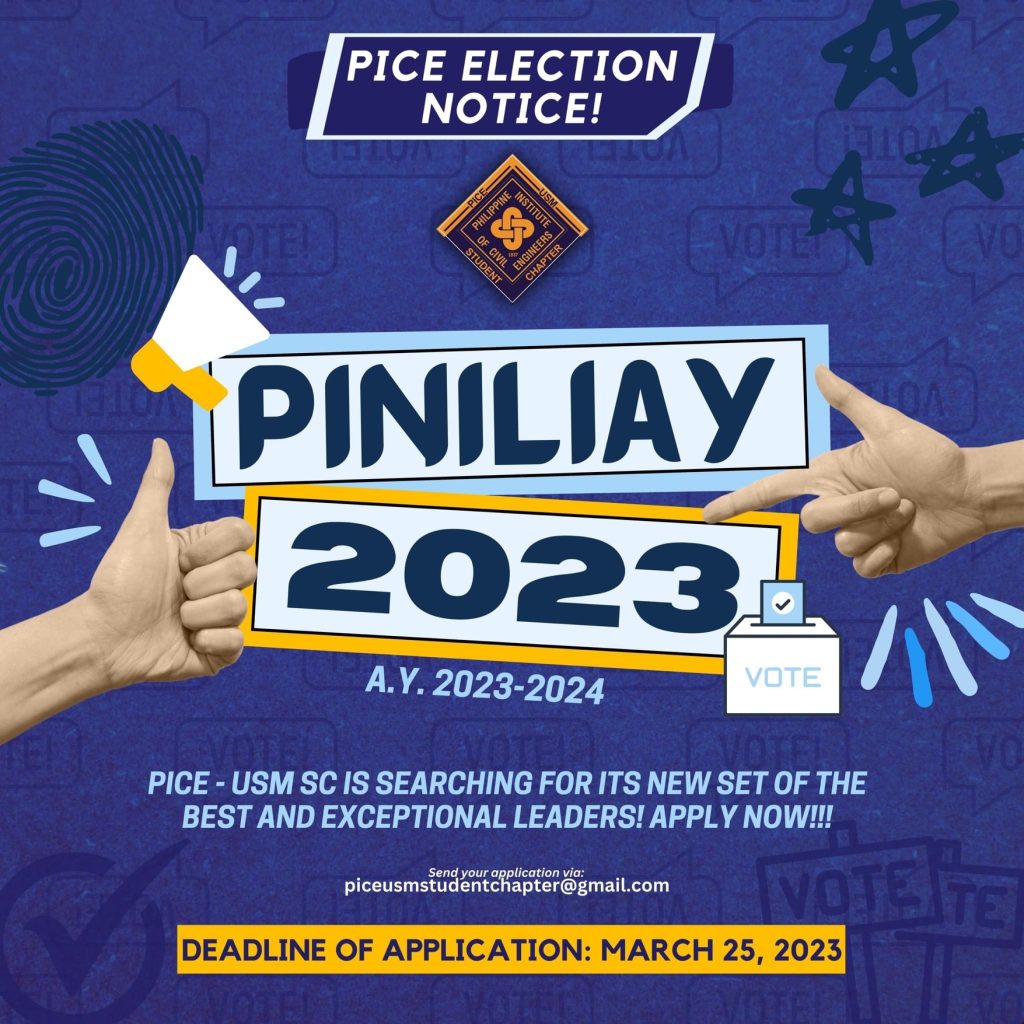 PINILIAY 20232024 (PICE Election) University of Southern Mindanao