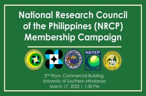 National Research Council  of the Philippines (NRCP) Membership Campaign